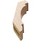 Ekena Millwork 3-inch W x 8-inch D x 12-inch H Aspen Rough Cedar Woodgrain TimberThane Knee Brace, Primed BRCUR03X08X12ASPRCPR - alternate 2